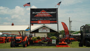 burke equipment booth at delaware state fair